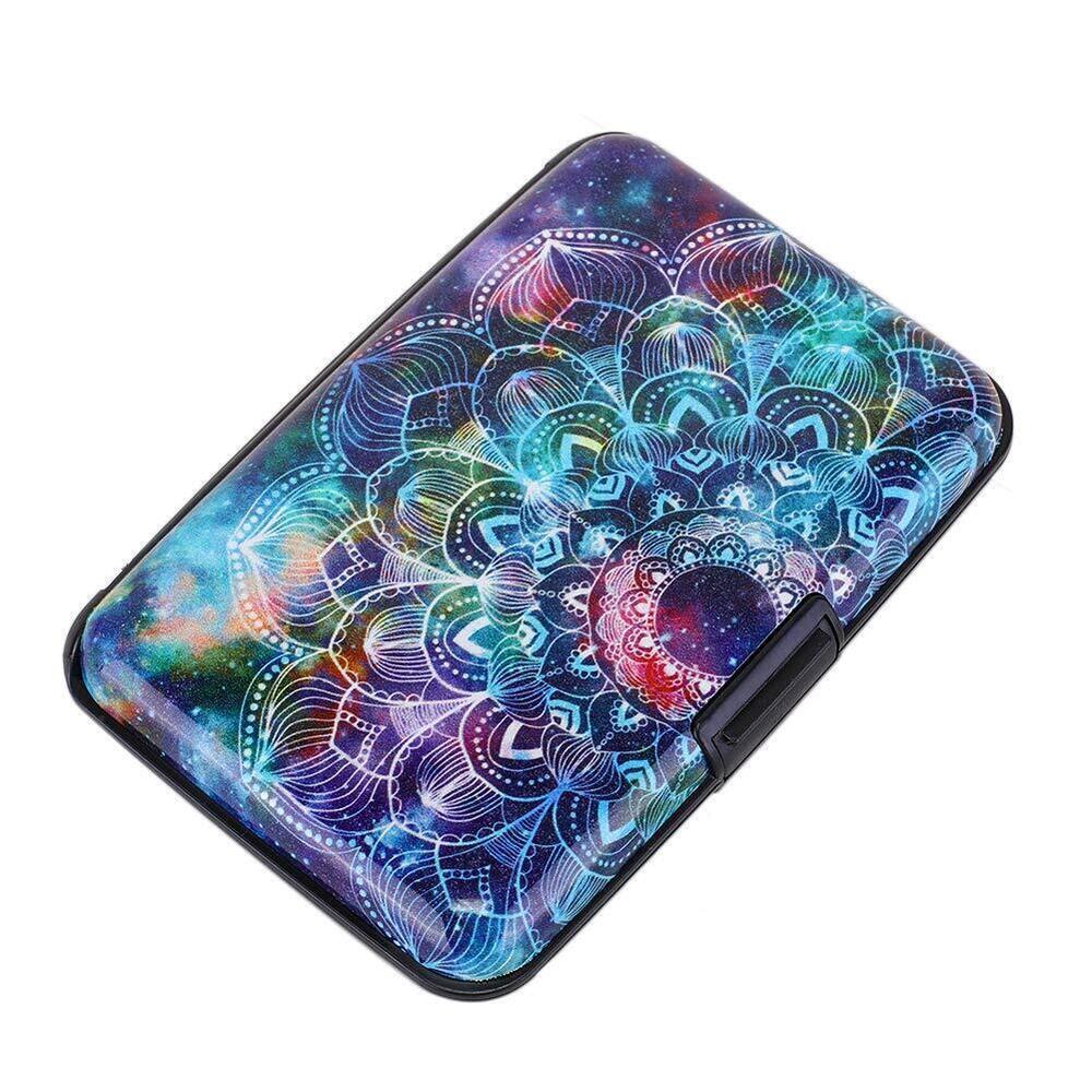 7664 Mini RFID Aluminum Wallet Credit Cards Holder Business Card Case Metal